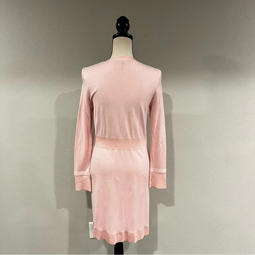 WHBM long sleeve pale pink open long cardigan/ duster - Picture 3 of 12